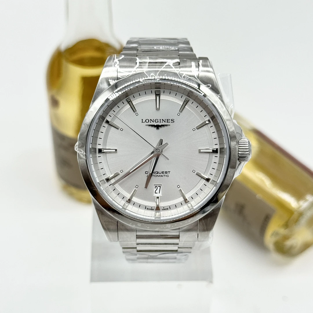 99新 Longines/浪琴 康卡斯 自动机械 精钢 41mm 24全 17200
