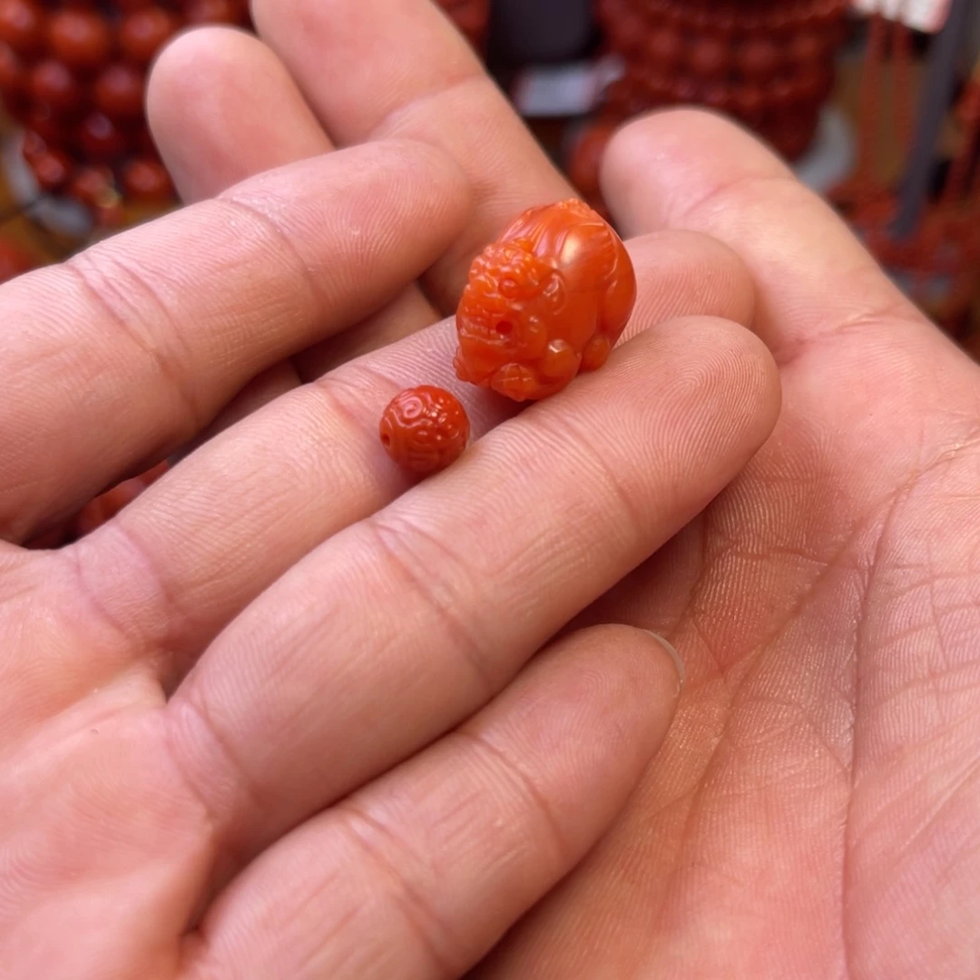 裕***玲南红玛瑙未镶嵌保山精工貔貅