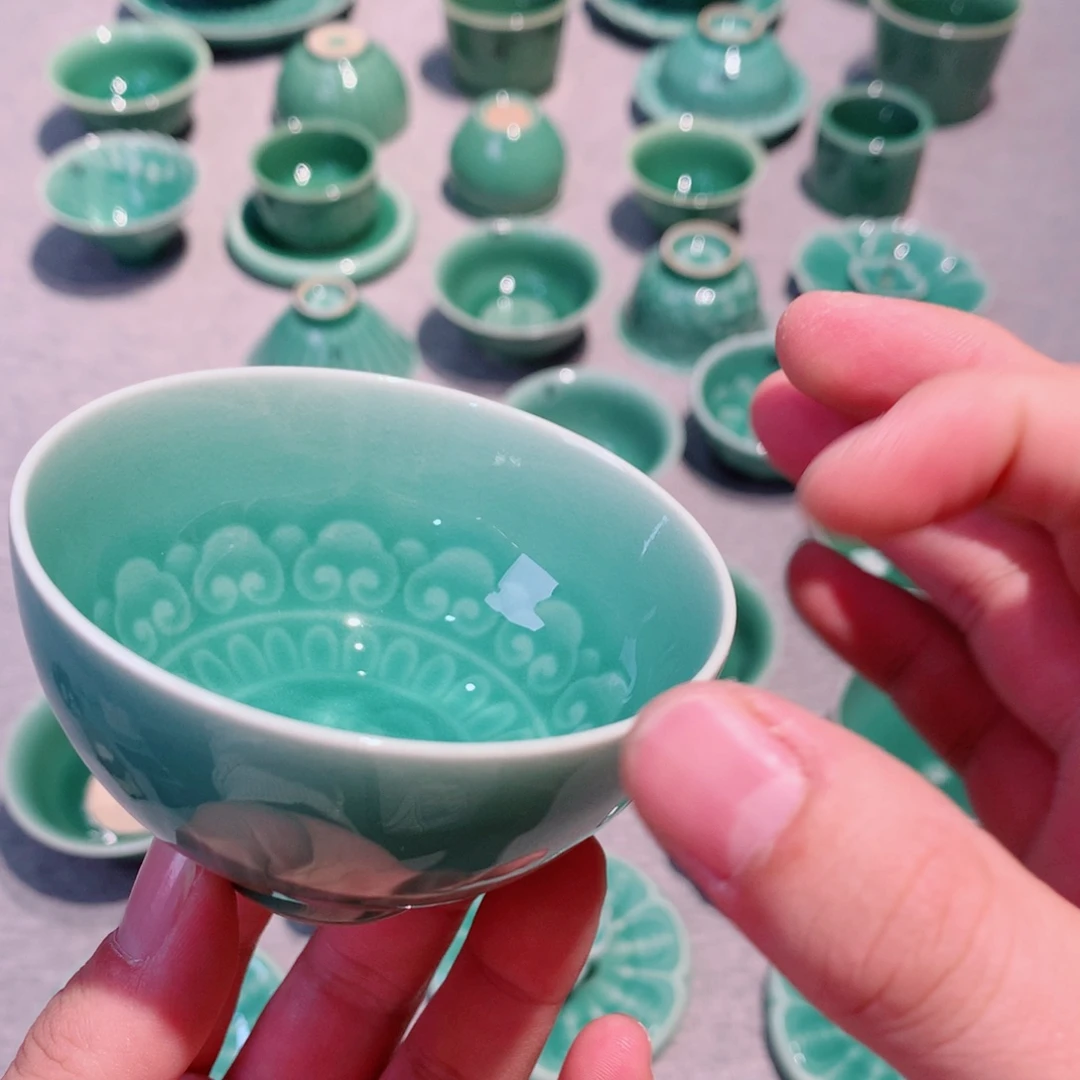 恒***1龙泉青瓷茶具杯子