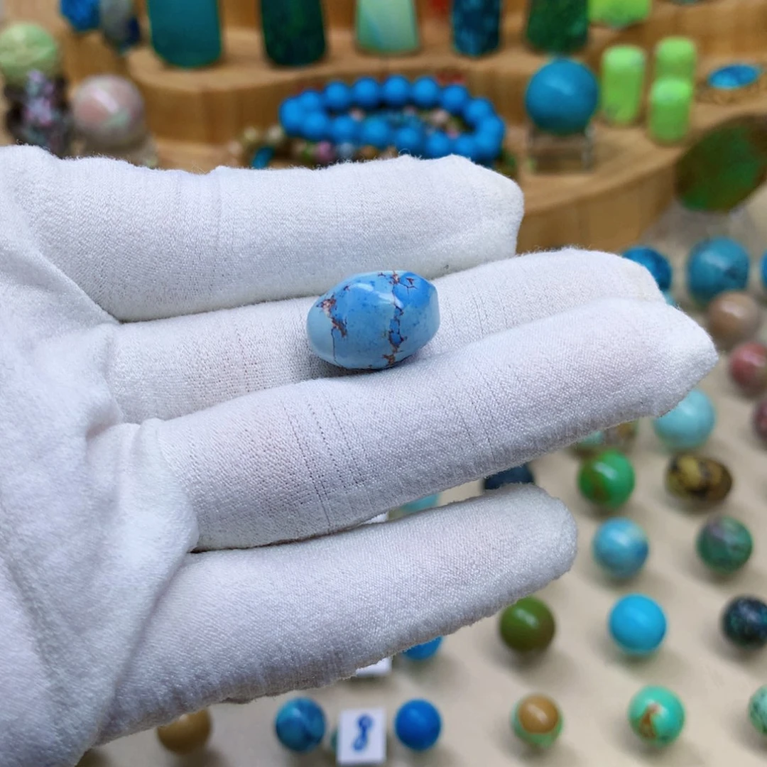 绿松石未镶嵌三彩随行