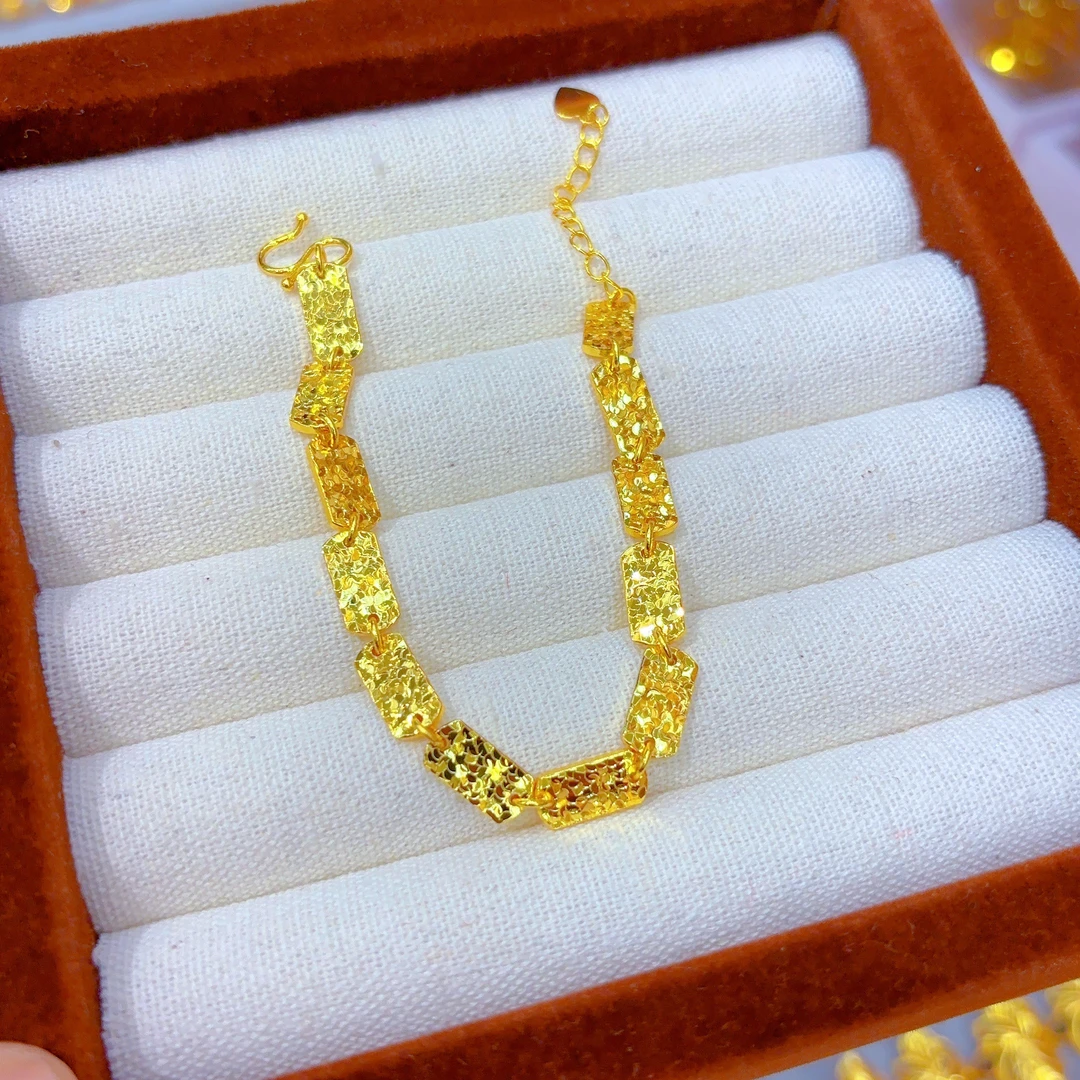 铜合金手镯 时尚爆款碎511-14冰冰手链金色复古百搭轻奢气质