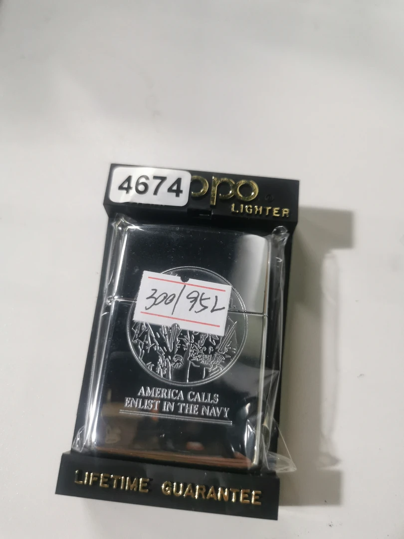Zippo打火机回血95L镀铬镜面蚀刻带题材-4674
