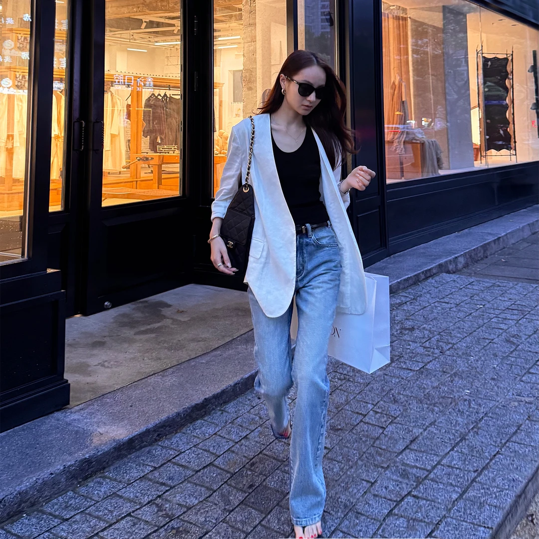 KEEP KAPU靠谱【瘦腿top】新款100棉修身显瘦牛仔裤KP250701