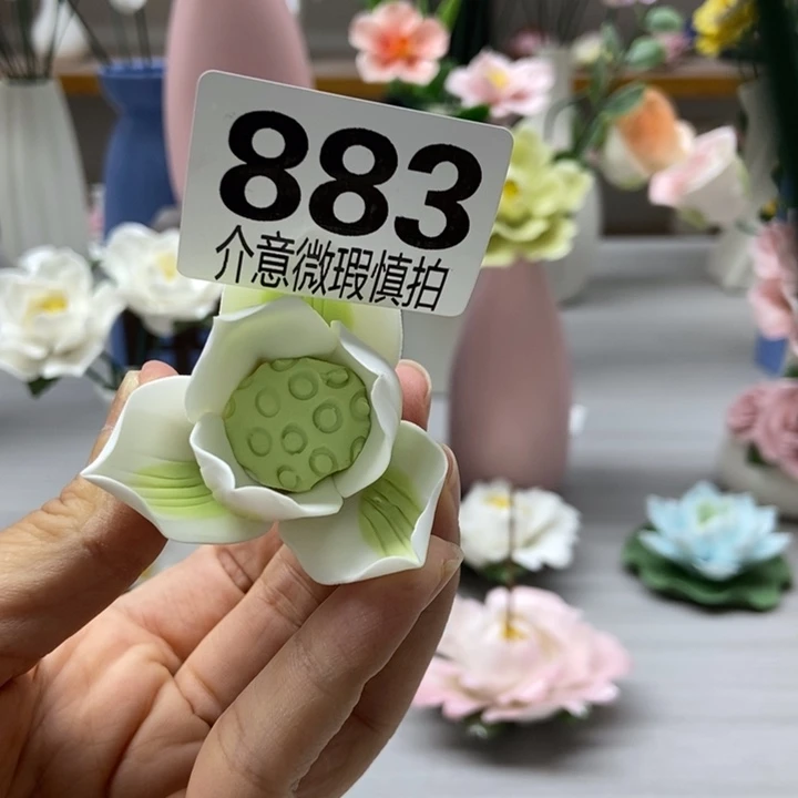 陶瓷手工制作陶瓷花