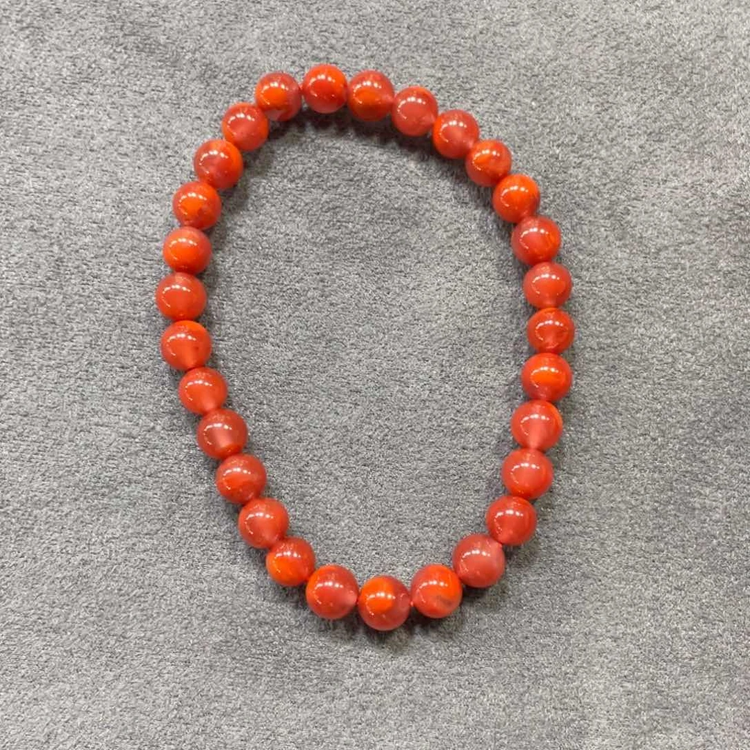 南红玛瑙手串未镶嵌