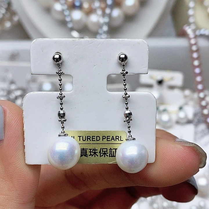 未镶嵌耳钉淡水珍珠