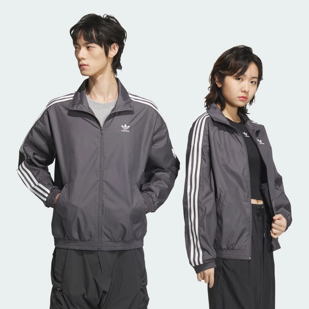 【趣出游】adidas阿迪达斯运动立领夹克外套男女三叶草JI7533