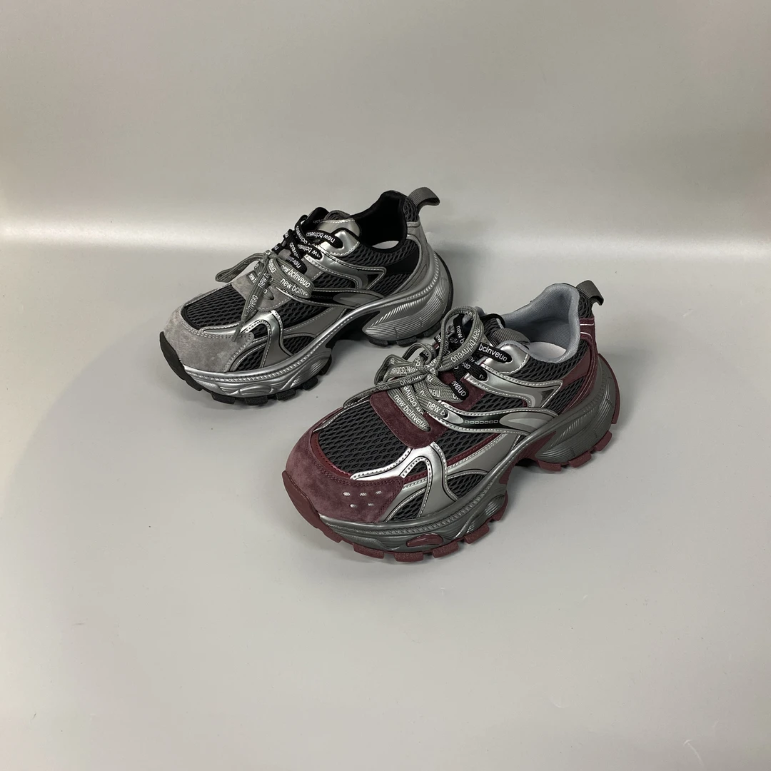 舒适百搭复古跑步鞋时尚透气低帮软底厚底不累脚老爹鞋 32308