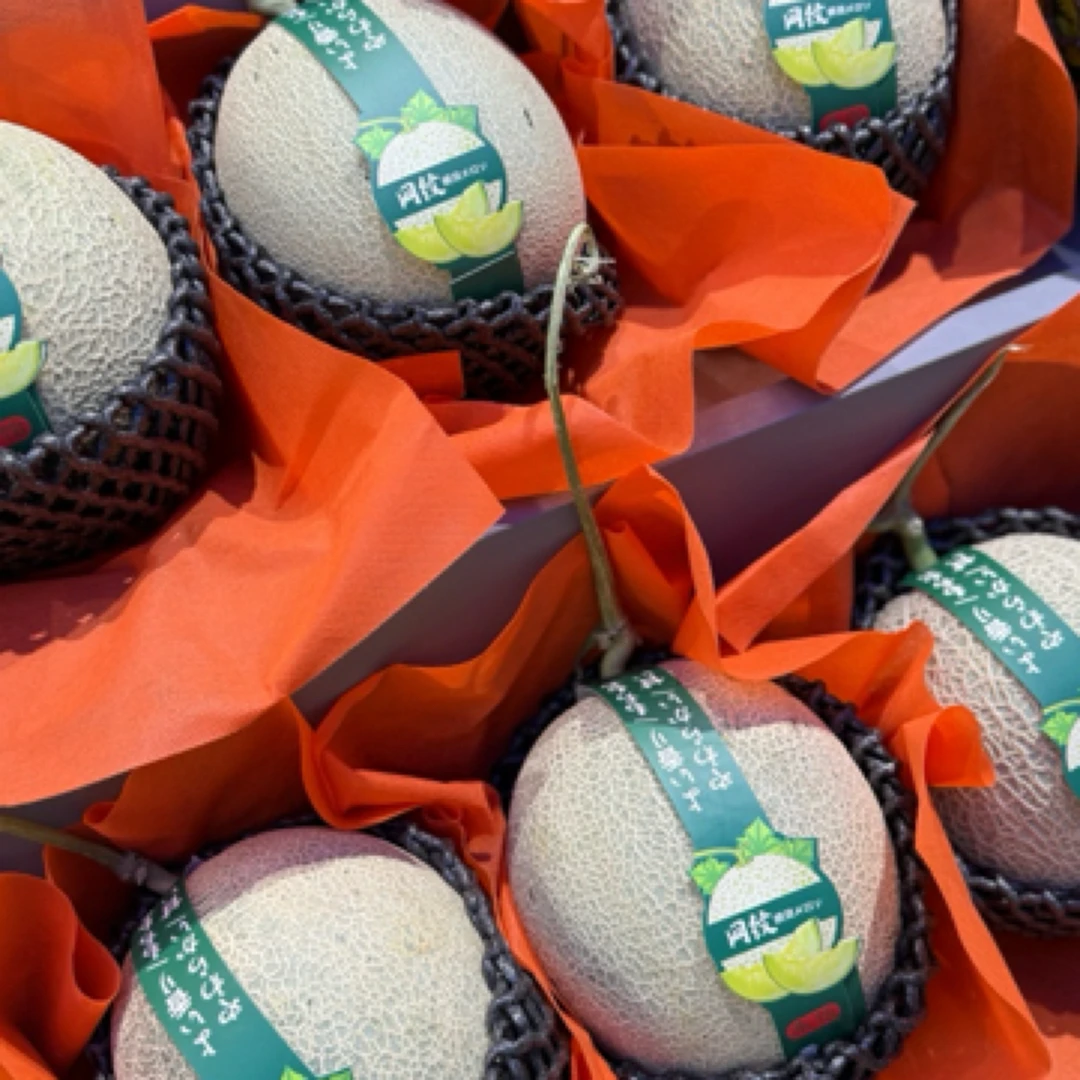 海南网纹蜜瓜软心冰淇淋口感清甜多汁香甜可口一个两斤装