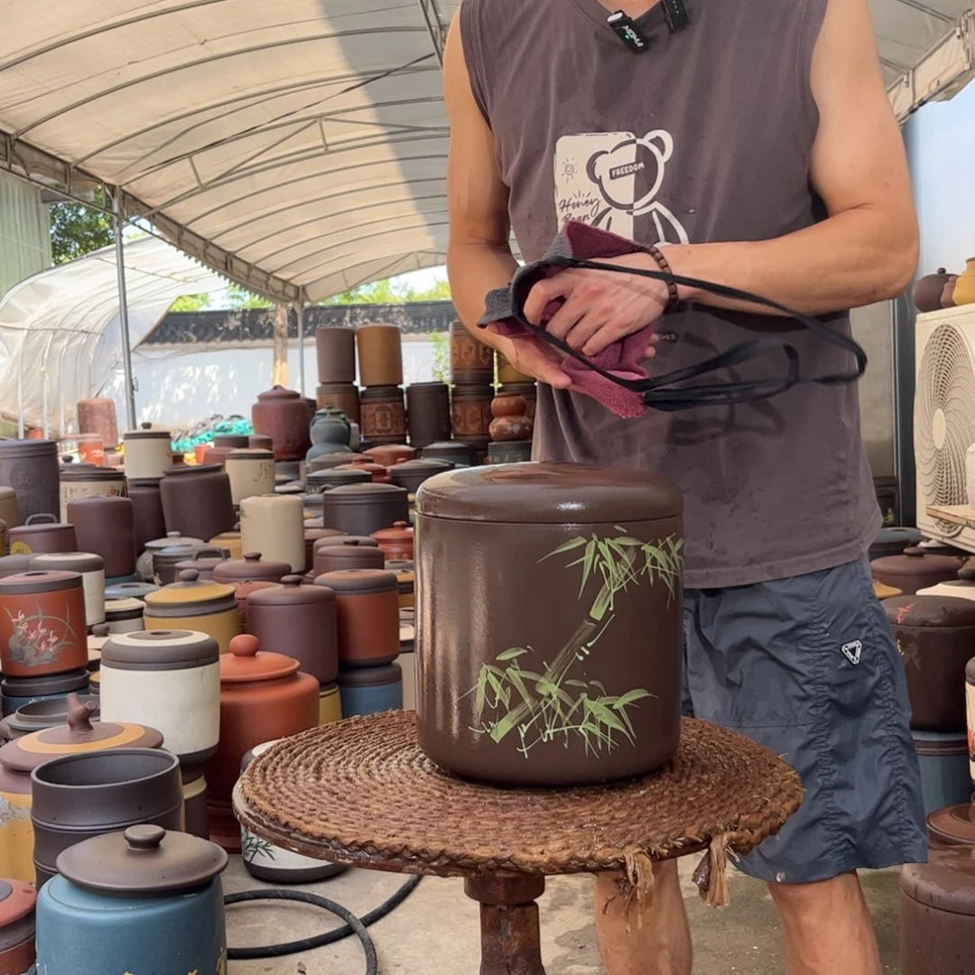 紫砂茶叶罐8 饼茶叶罐