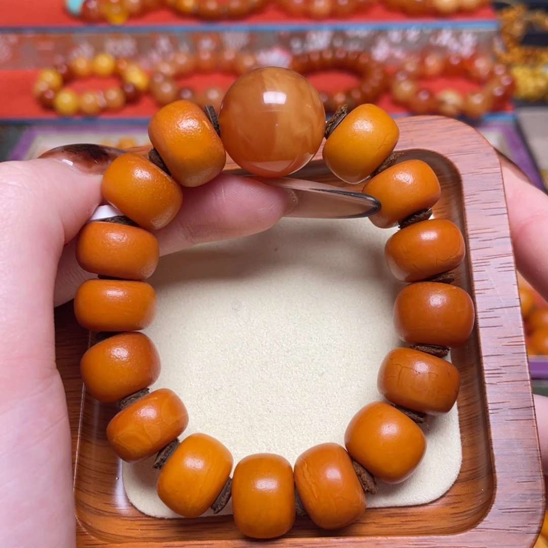 蜜蜡未镶嵌颈饰手串