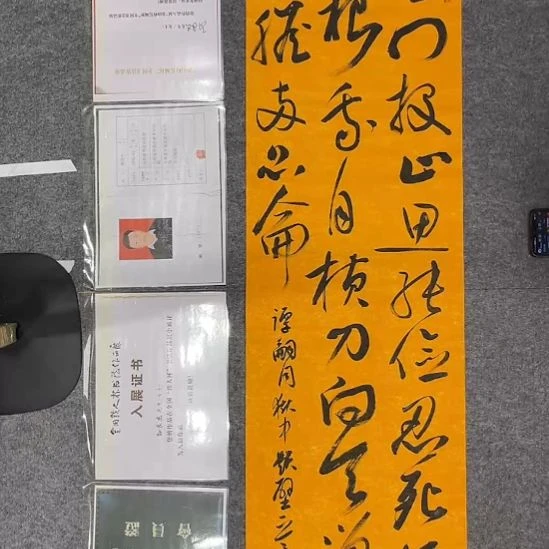 书法孙老师书法作品四尺对开