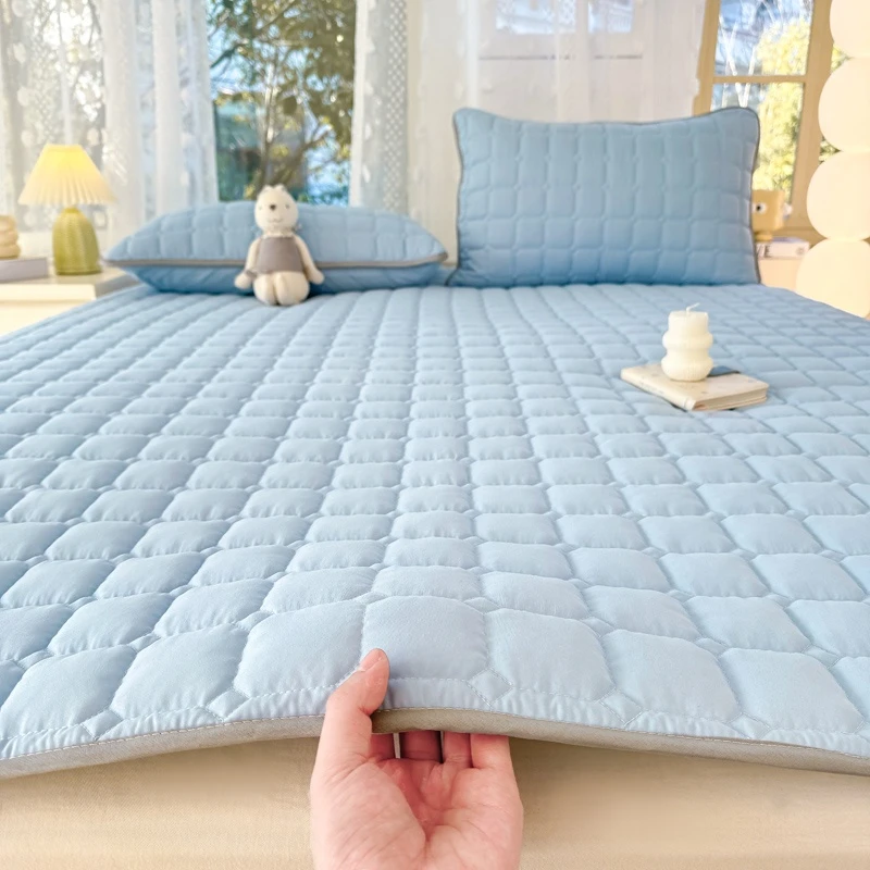 亲肤磨毛床垫2025新款床护垫铺床褥子单人可折叠学生宿舍夹棉床垫