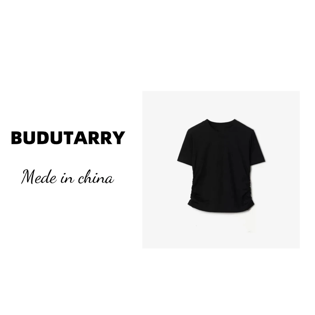 25年新款侧抽绳圆领棉T恤女 LN001