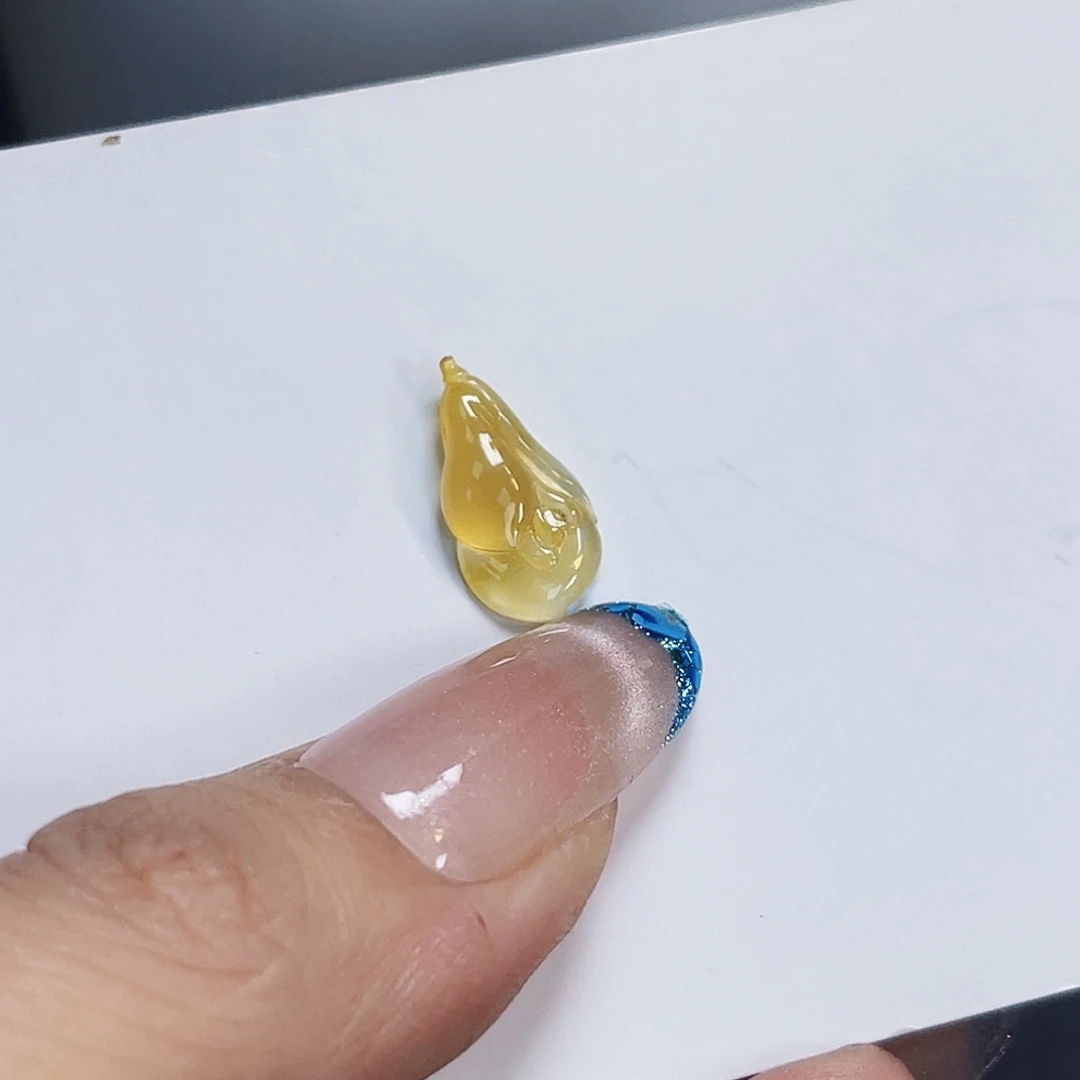 裸石翡翠XB0021冰黄翡兰花
