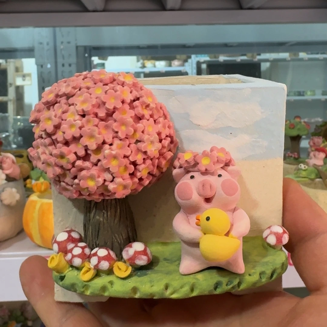 厂家直销手工花盆摆件