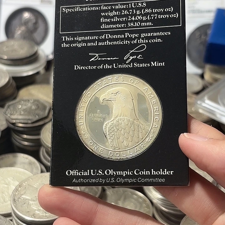 海***蓝银Ag900美国一美元银币