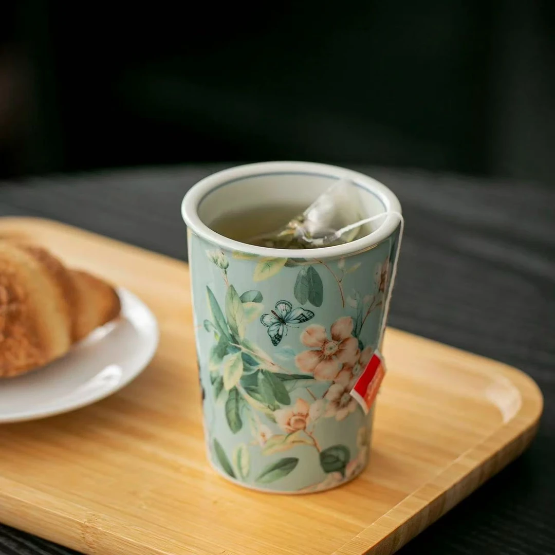 秋香茶具  蝶驿芳华可乐杯品茗杯茶杯-6180-0824