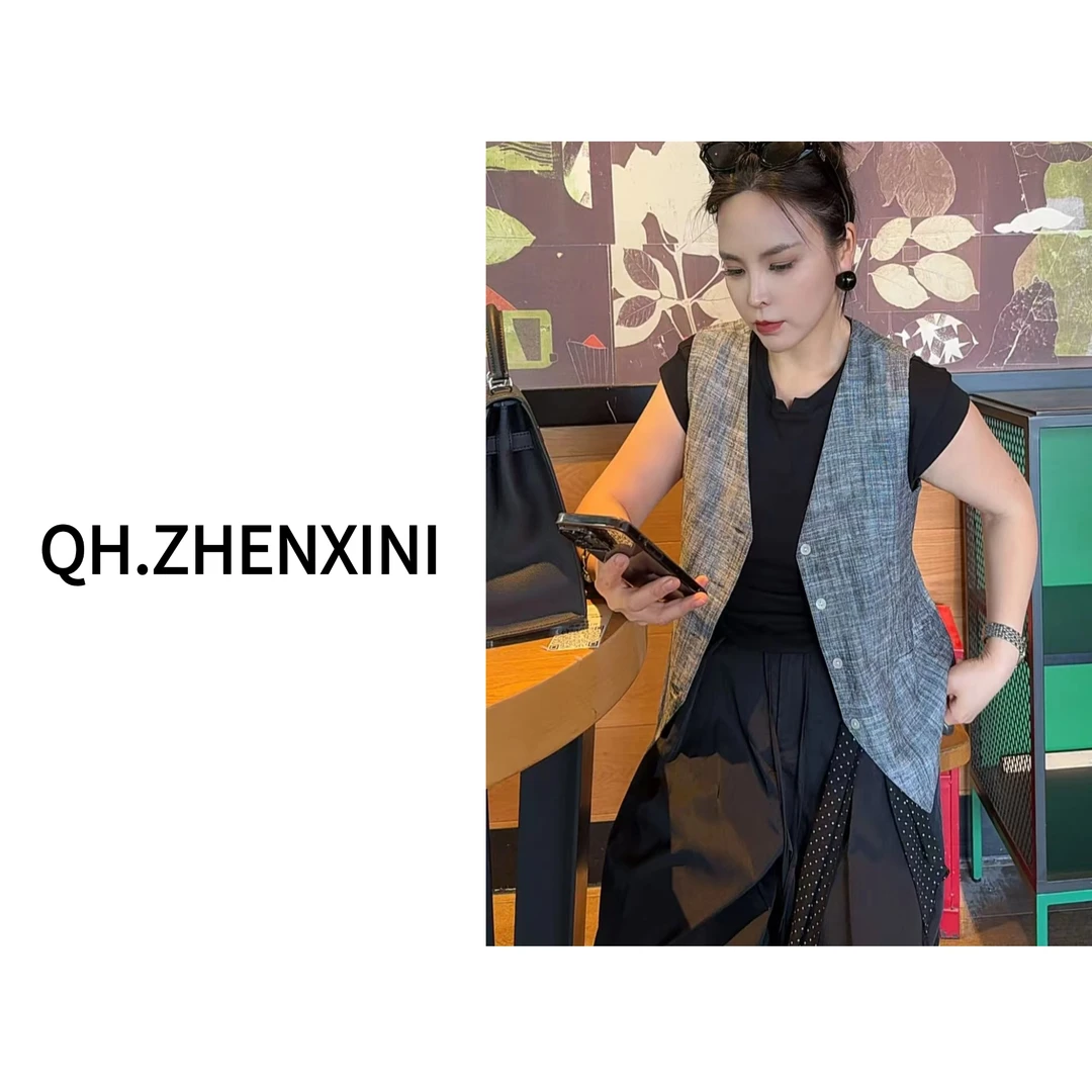 Q后严选.百搭休闲风通勤西装秋季轻奢马夹时尚气质13Y109