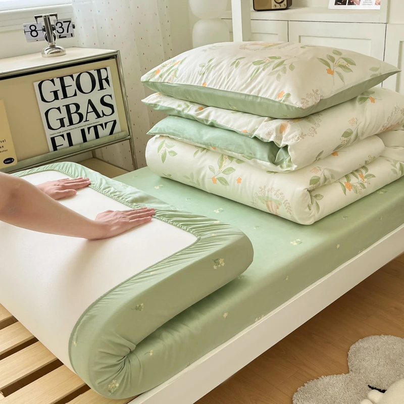 学生宿舍六件套被子被褥全套一整套三件床垫枕头纯棉单人床上用品