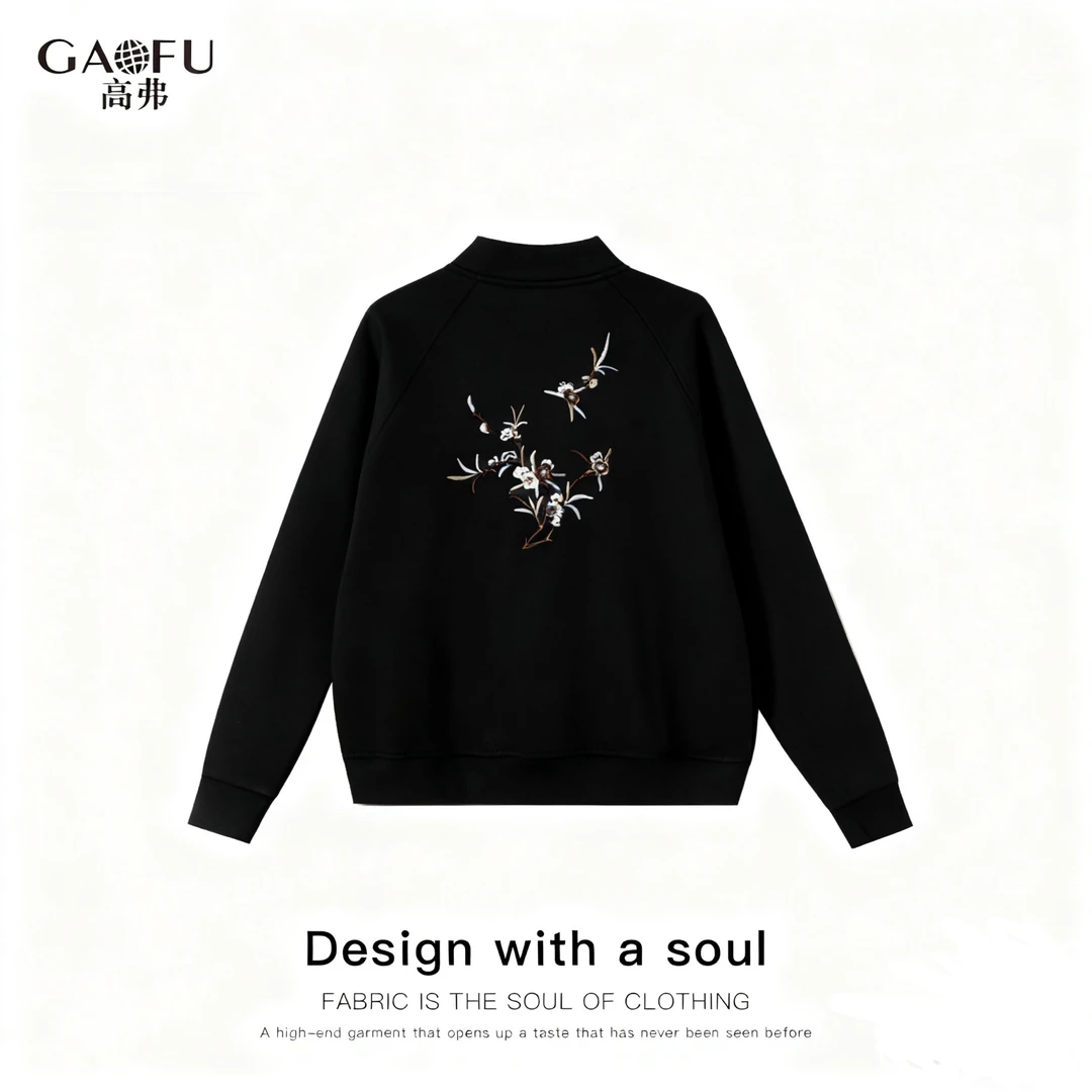 高弗/GAOFU 【正品保障】【加厚加绒空气层】【万针刺绣】外套女A5645