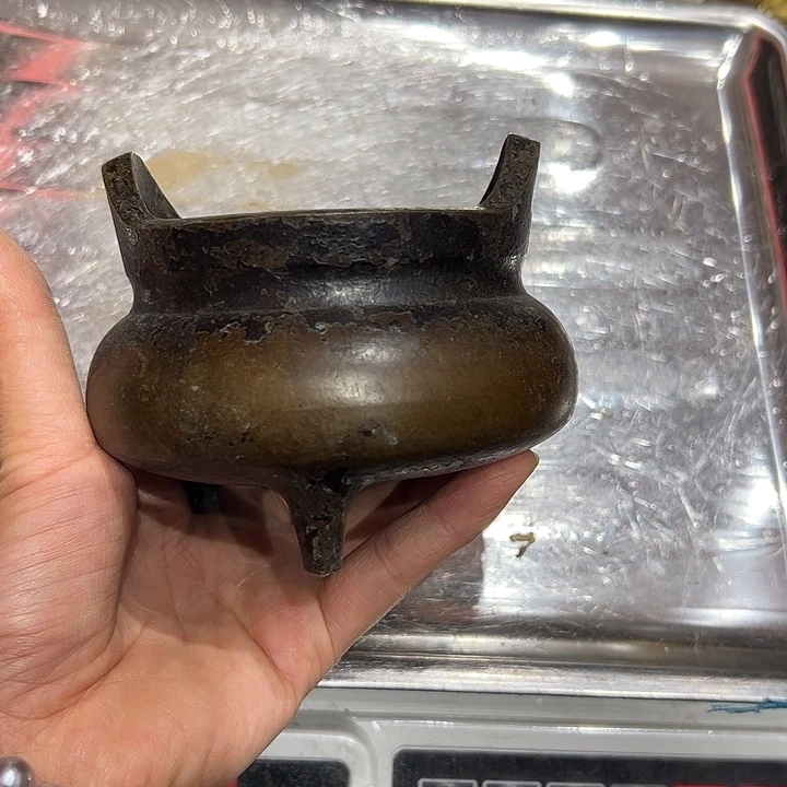 观**边微瑕疵黄铜摆件工艺品