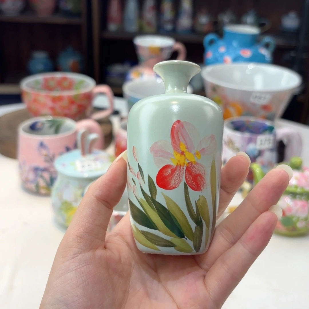 景德镇手绘高温釉下彩陶瓷茶具