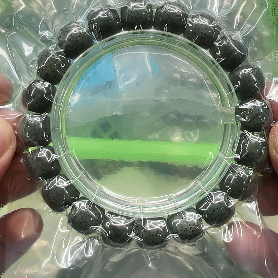 星月菩提手串90高端满绿星月菩提单圈1.1