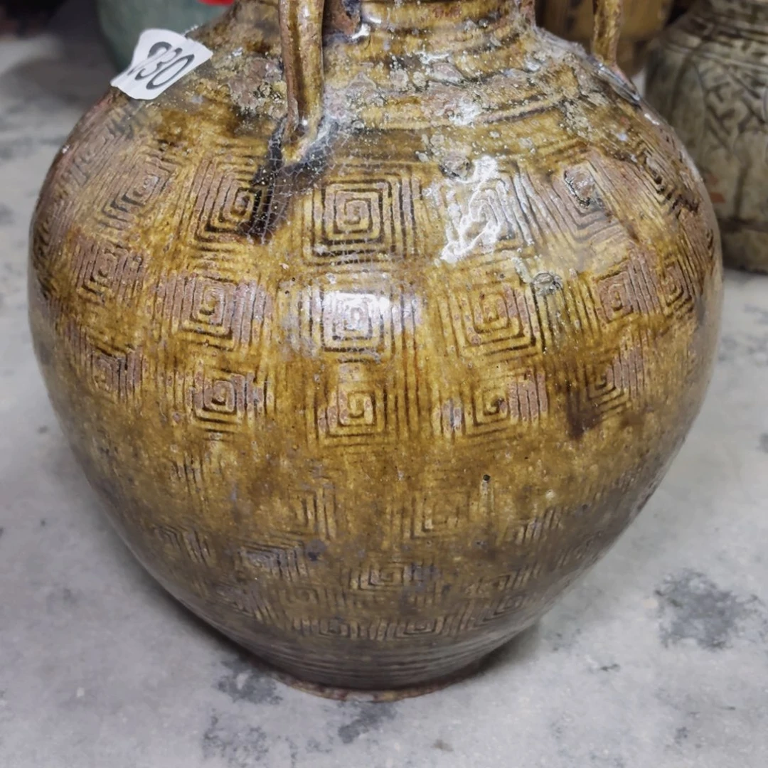 淺*瞳老陶罐种花养草插花摆件