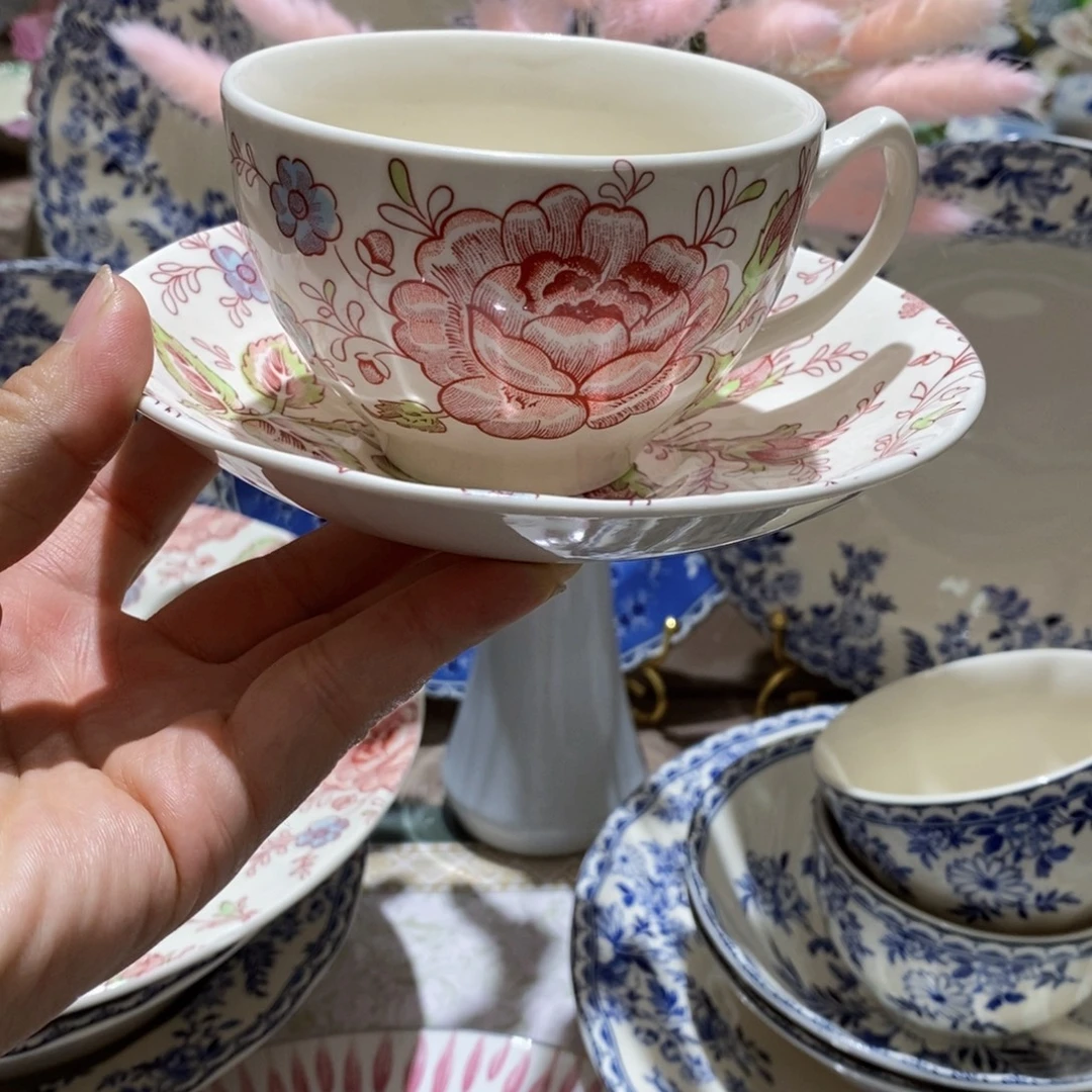瓷微瑕沙漠玫瑰咖啡杯套装