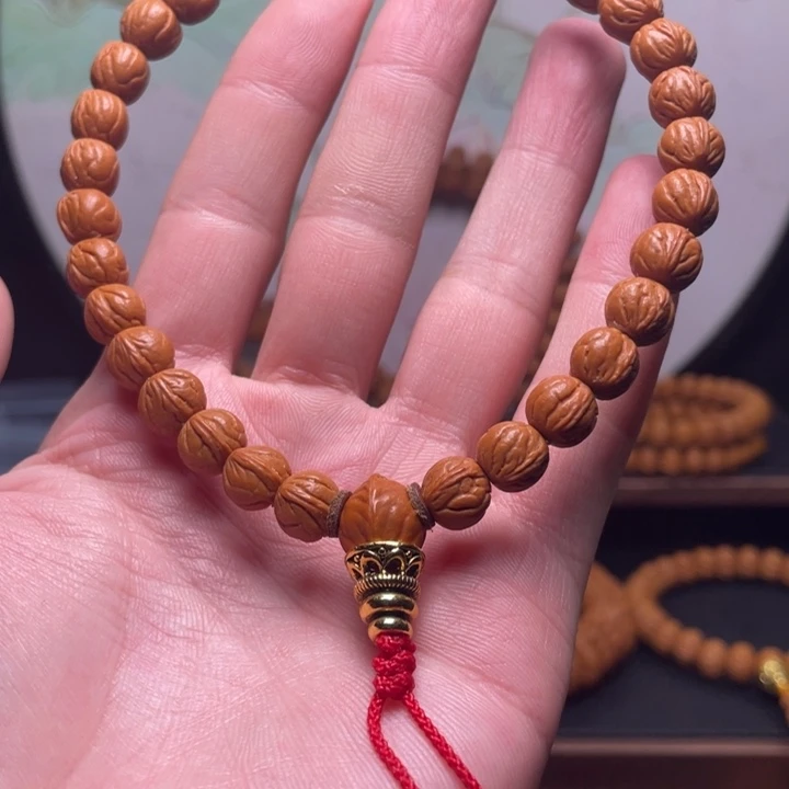 手串桃核95玉龙脊手持