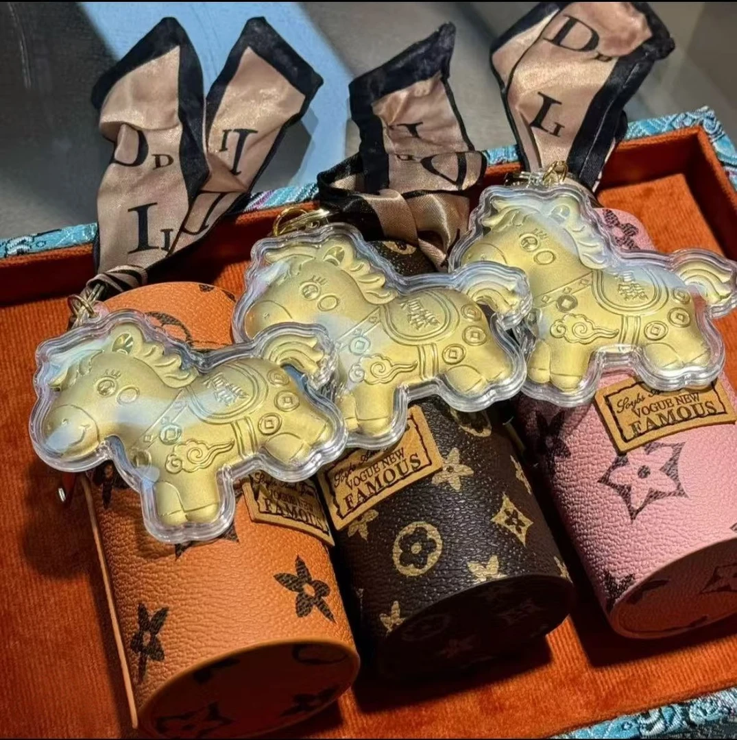 含金工艺品爆品马上有钱暴富发财钥匙扣包包挂件轻奢送礼好物