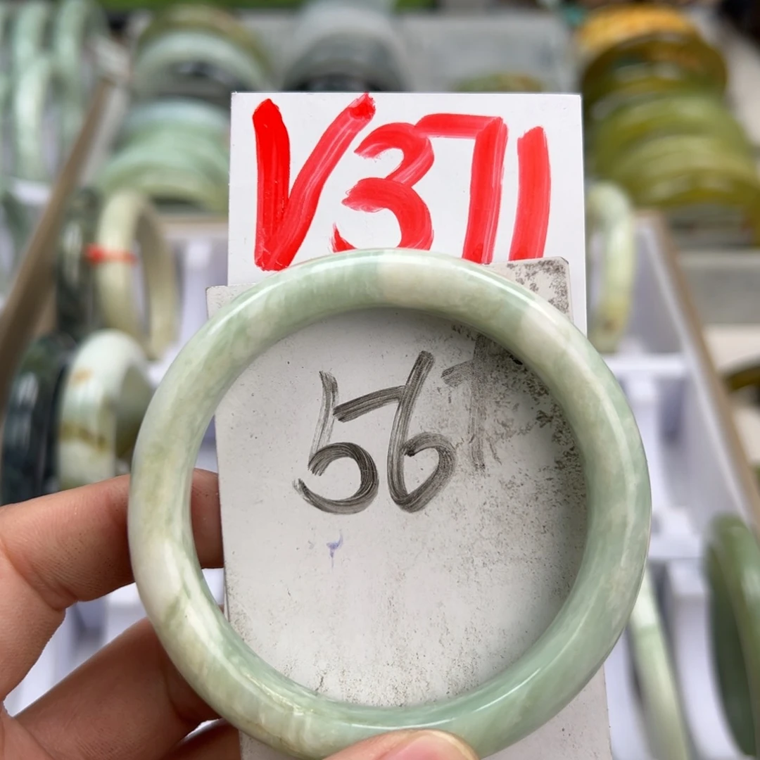 岫玉手镯未镶嵌天然岫玉微瑕