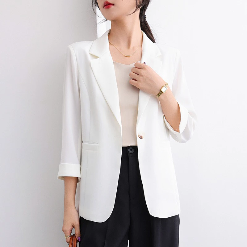 001韩版小西装上衣显瘦气质休闲薄款时尚职业装