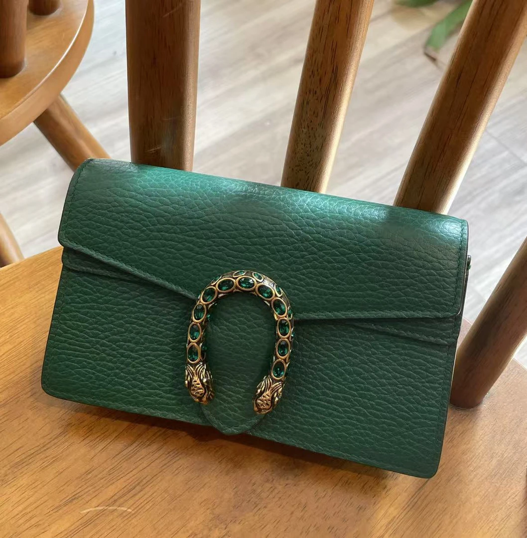 95新 GUCCI/古驰 古驰钻扣酒神mini无龙虾扣