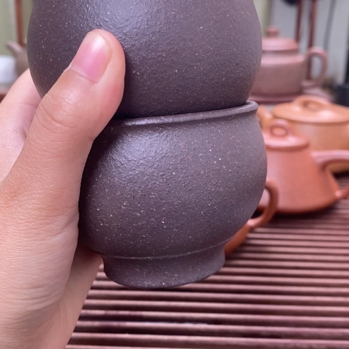 紫砂茶壶天青泥主人杯