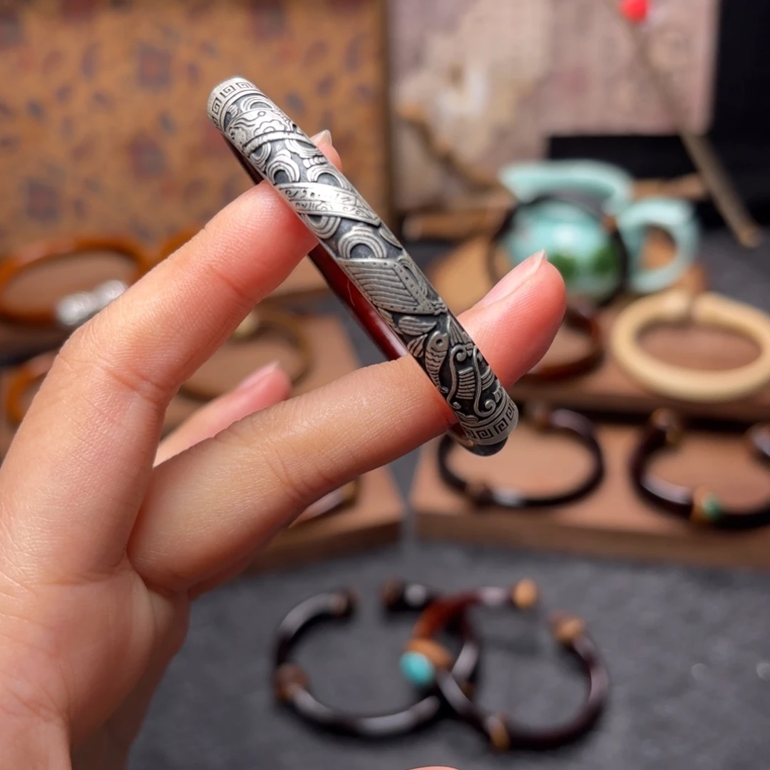 木质非金属鸡血藤手镯