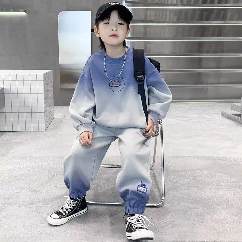 男童秋装套装洋气2025新款儿童中大童秋季卫衣男孩帅气时髦春秋