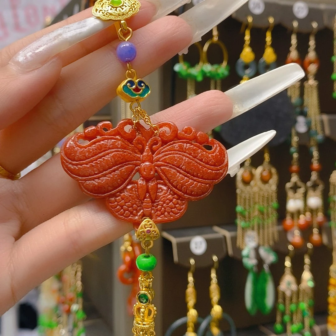 合金翡翠耳饰翡翠