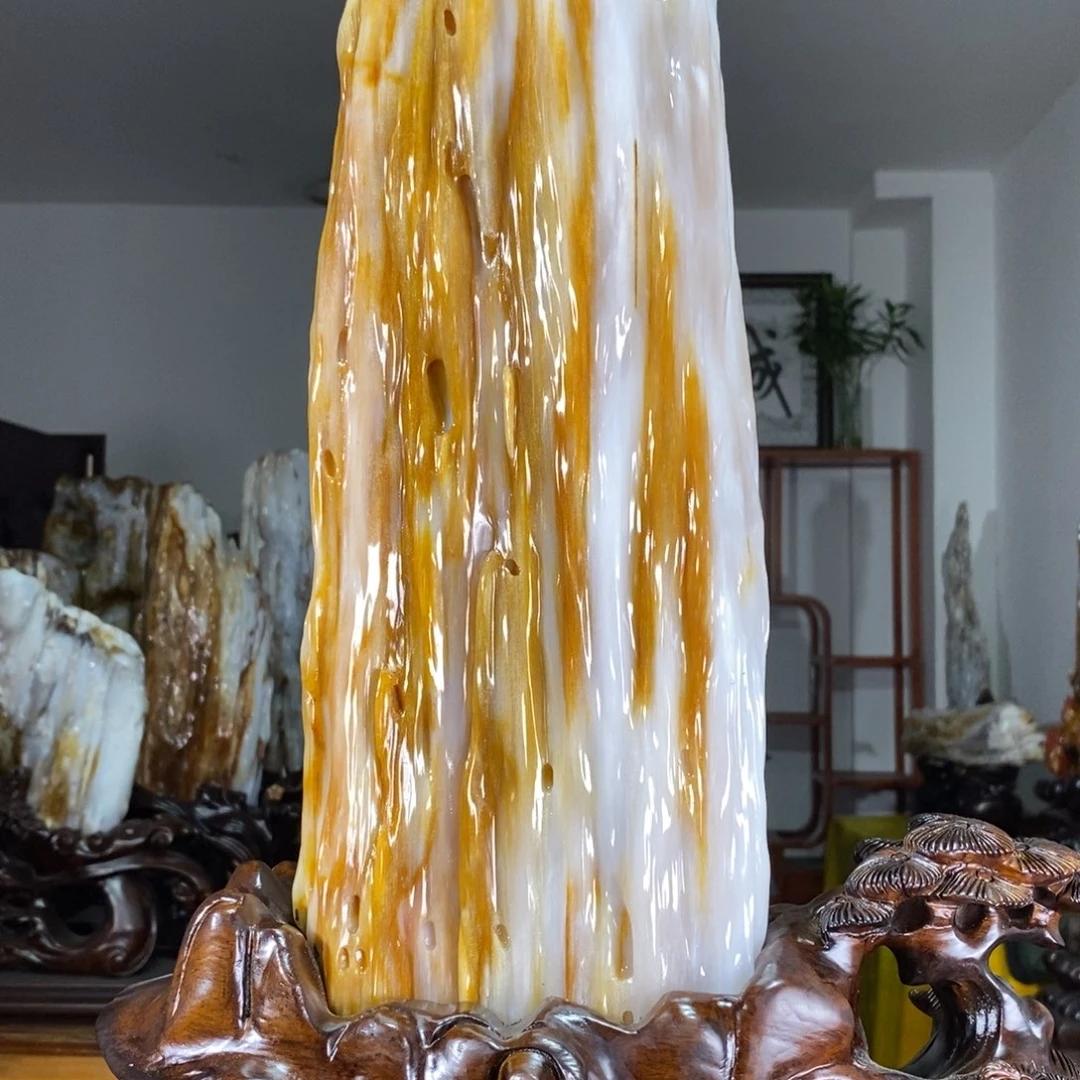 硅化玉未镶嵌珠宝奇石