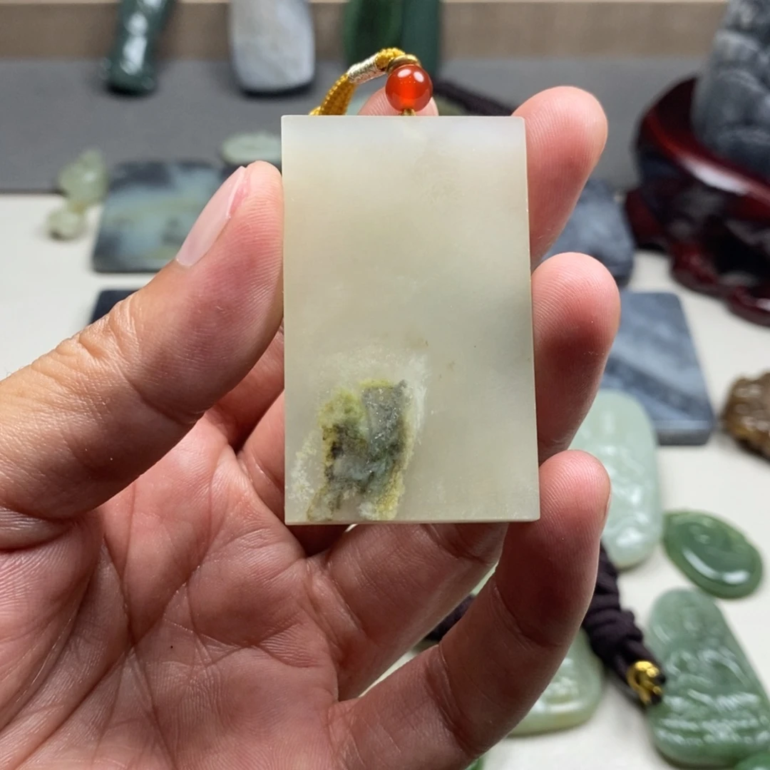 和田玉未镶嵌挂件