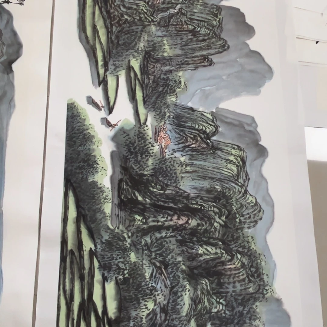 国画四尺山水作品