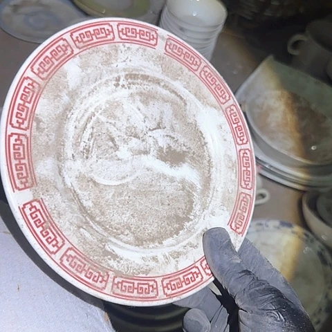 瓷片国营厂库存微瑕18厘米