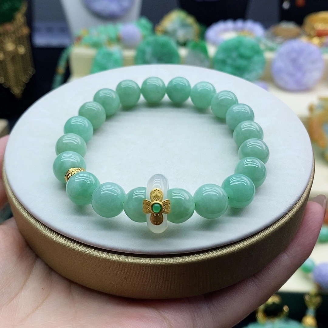 未镶嵌手串翡翠手串