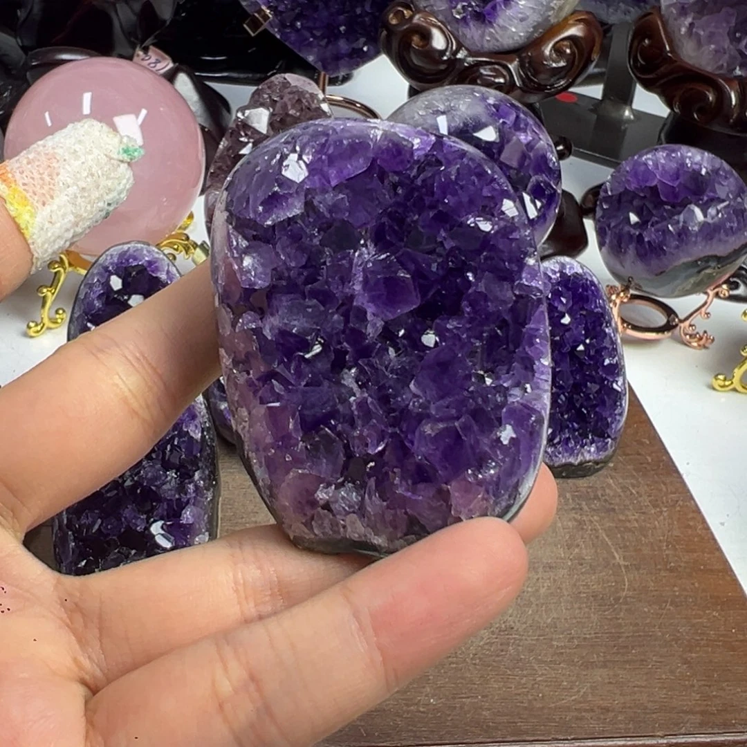 未镶嵌紫晶摆件紫水晶