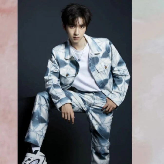 99新 LouisVuitton/路易威登 7322/SS23 蓝白绞染牛仔外套/56码