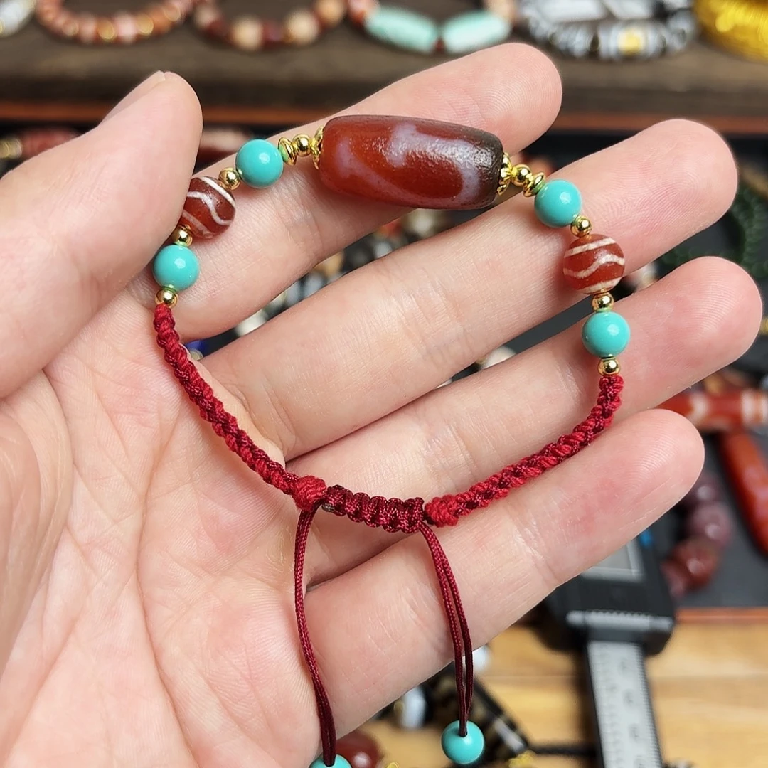 玛瑙/玉髓合金手链1005-4