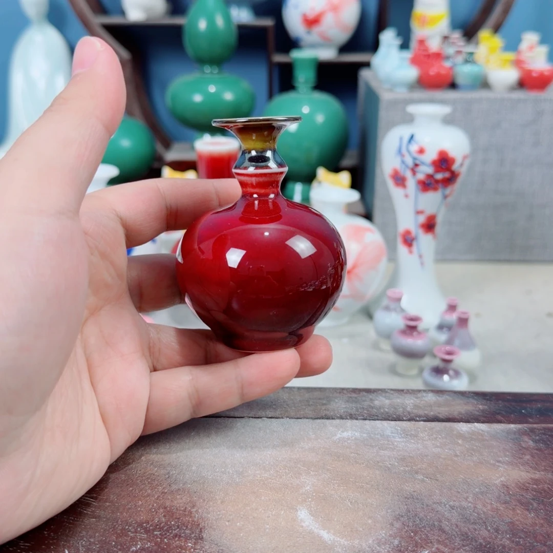 陶瓷手工小花器摆件