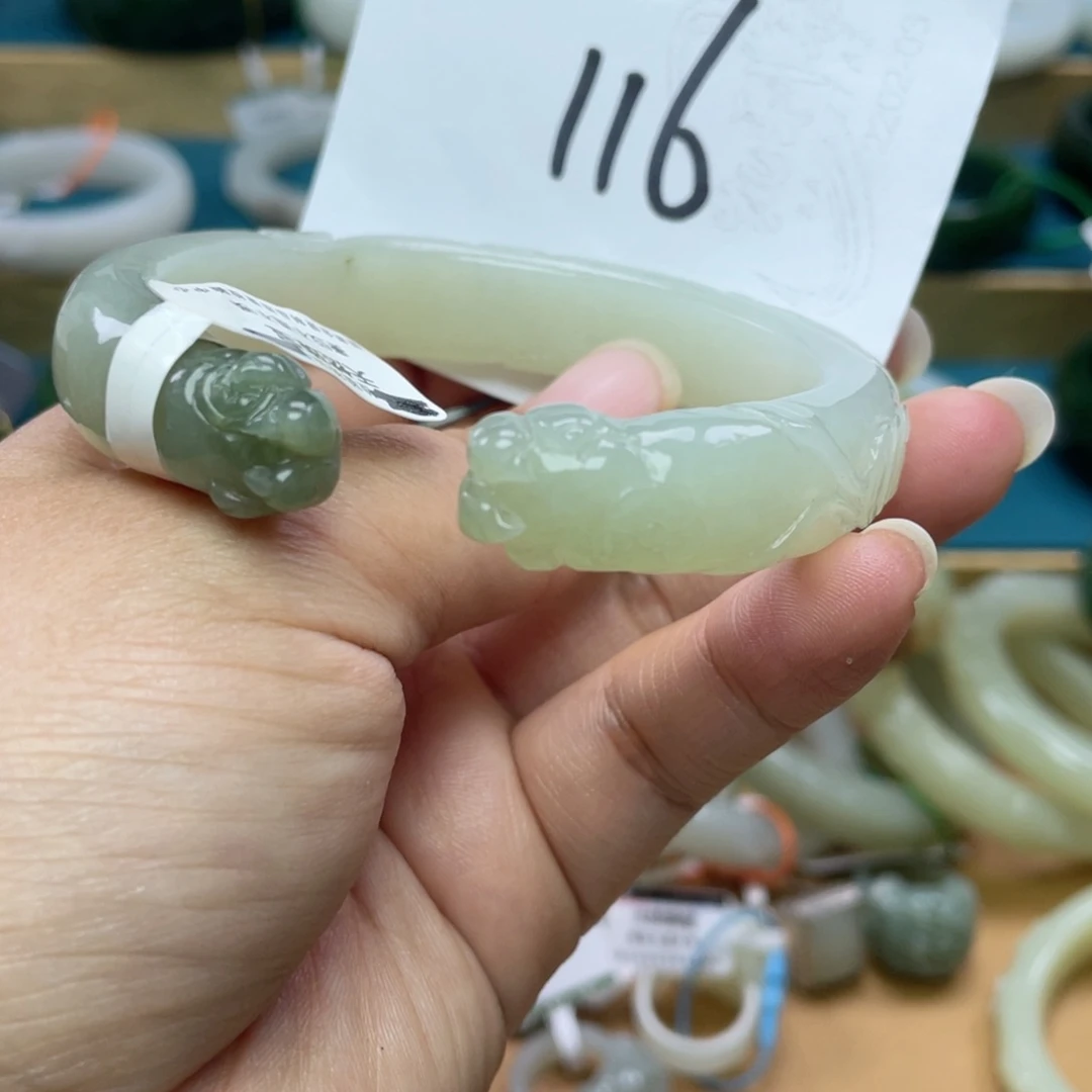 未镶嵌手镯和田玉圈口60