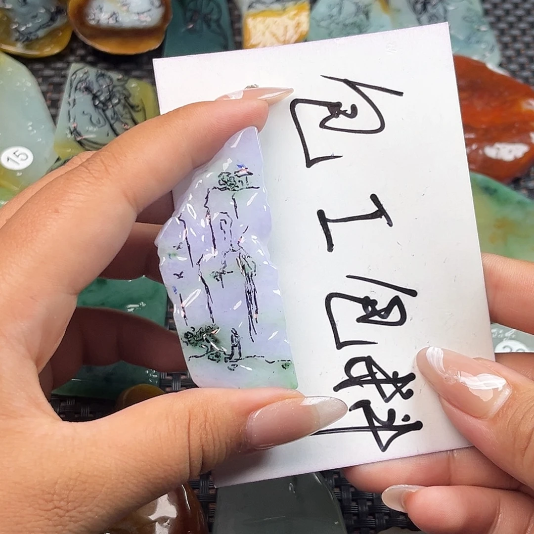 定制翡翠未镶嵌挂件